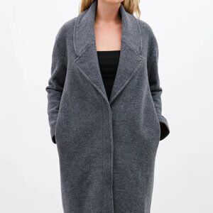 Marcella NYC Oversized Elizabeth Coat Large Grey